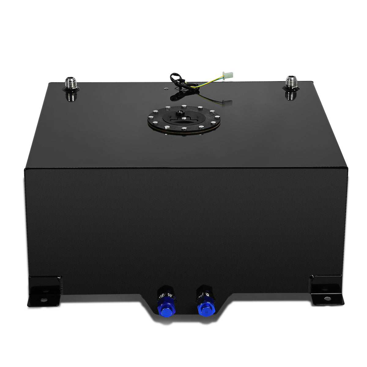 TANQUE DE GASOLINA FUEL CELL - GAS TANK WITH LEVEL SENDER - 15 GALLON - ALUMINUM - BLACK CAP - BLACK