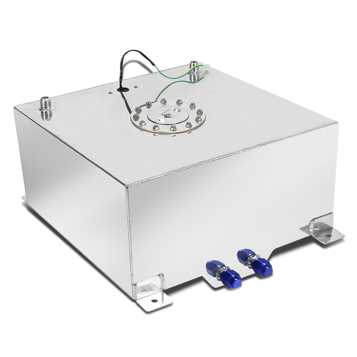 TANQUE DE GASOLINA FUEL CELL - GAS TANK WITH LEVEL SENDER - 20 GALLON - ALUMINUM - POLISHED CAP - POLISHED