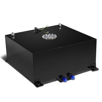 TANQUE DE GASOLINA FUEL CELL - GAS TANK WITH LEVEL SENDER - 20 GALLON - ALUMINUM - POLISHED CAP - BLACK