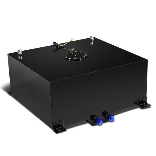 TANQUE DE GASOLINA FUEL CELL - GAS TANK WITH LEVEL SENDER - 20 GALLON - ALUMINUM - BLACK CAP - BLACK