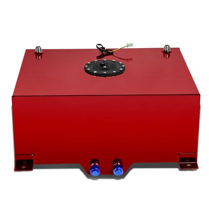TANQUE DE GASOLINA FUEL CELL - GAS TANK WITH LEVEL SENDER - 20 GALLON - ALUMINUM - BLACK CAP - RED