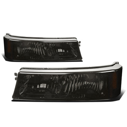 CUARTOS LUZ 03-06 CHEVY AVALANCHE 1500, 2500, SILVERADO 1500, 2500, 3500, 1500 HD, 2500 HD / 2007 SILVERADO 1500, 1500 HD, 2500 HD, 3500 CLASSIC - FITS MODELS WITHOUT FACTORY CLADDING ONLY - 2PC - SMOKE / AMBER CORNER
