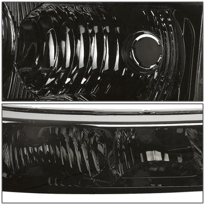 CUARTOS LUZ 03-06 CHEVY AVALANCHE 1500, 2500, SILVERADO 1500, 2500, 3500, 1500 HD, 2500 HD / 2007 SILVERADO 1500, 1500 HD, 2500 HD, 3500 CLASSIC - FITS MODELS WITHOUT FACTORY CLADDING ONLY - 2PC - SMOKE / AMBER CORNER