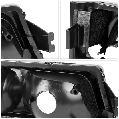CUARTOS LUZ 03-06 CHEVY AVALANCHE 1500, 2500, SILVERADO 1500, 2500, 3500, 1500 HD, 2500 HD / 2007 SILVERADO 1500, 1500 HD, 2500 HD, 3500 CLASSIC - FITS MODELS WITHOUT FACTORY CLADDING ONLY - 2PC - SMOKE / CLEAR CORNER