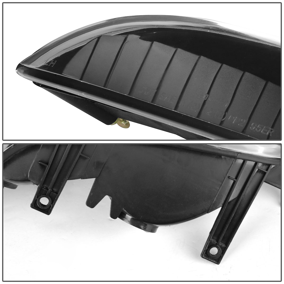 CUARTOS LUZ 95-01 FORD EXPLORER / 1997 MERCURY MOUNTAINEER - 2PC - BLACK HOUSING / AMBER CORNER