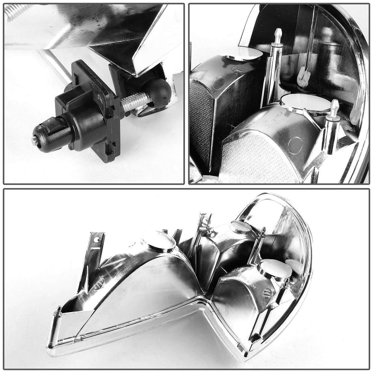 CUARTOS LUZ 95-01 FORD EXPLORER / 1997 MERCURY MOUNTAINEER - 2PC - CHROME HOUSING / AMBER CORNER