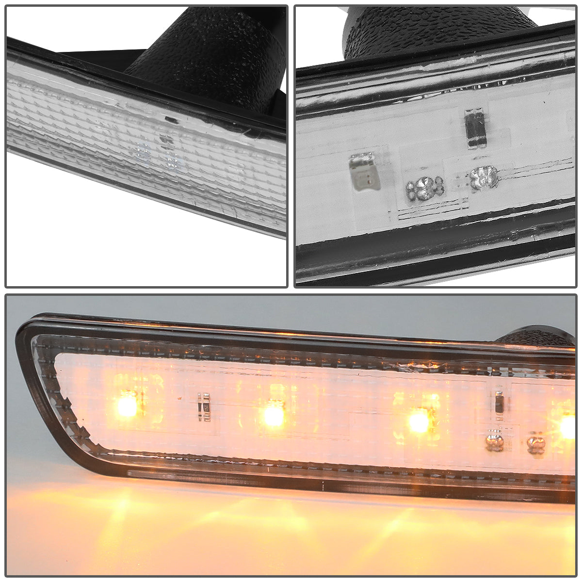 CUARTOS LUZ 10-14 FORD MUSTANG - LED - CLEAR
