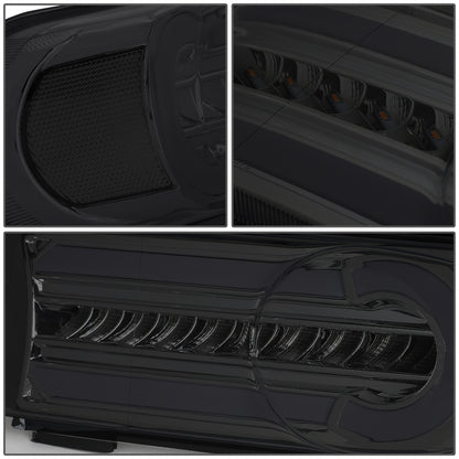 CUARTOS LUZ 07-14 TOYOTA FJ CRUISER - 3D - LED - DRL - 2PC - CHROME HOUSING / SMOKE LENS / CLEAR CORNER