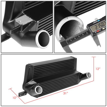 INTERCOOLER 15-19 FORD MUSTANG 2.3L ECOBOOST - FRONT MOUNT - BIG - BLACK