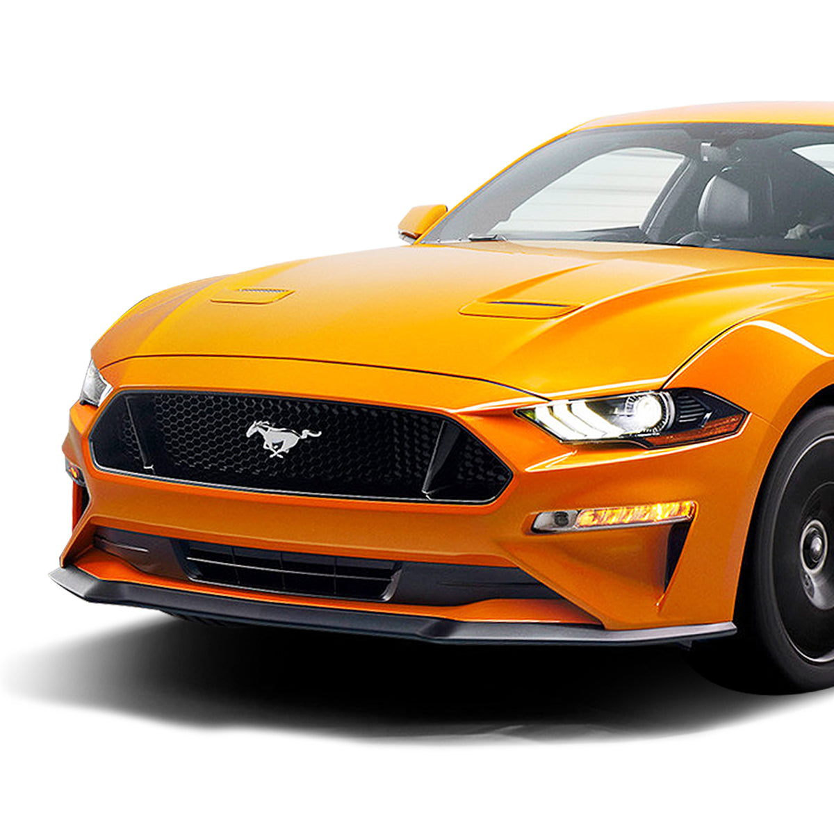 LIP 15-17 FORD MUSTANG - FITS MODELS W/O PERFORMANCE PACKAGES - GT STYLE - MATTE BLACK