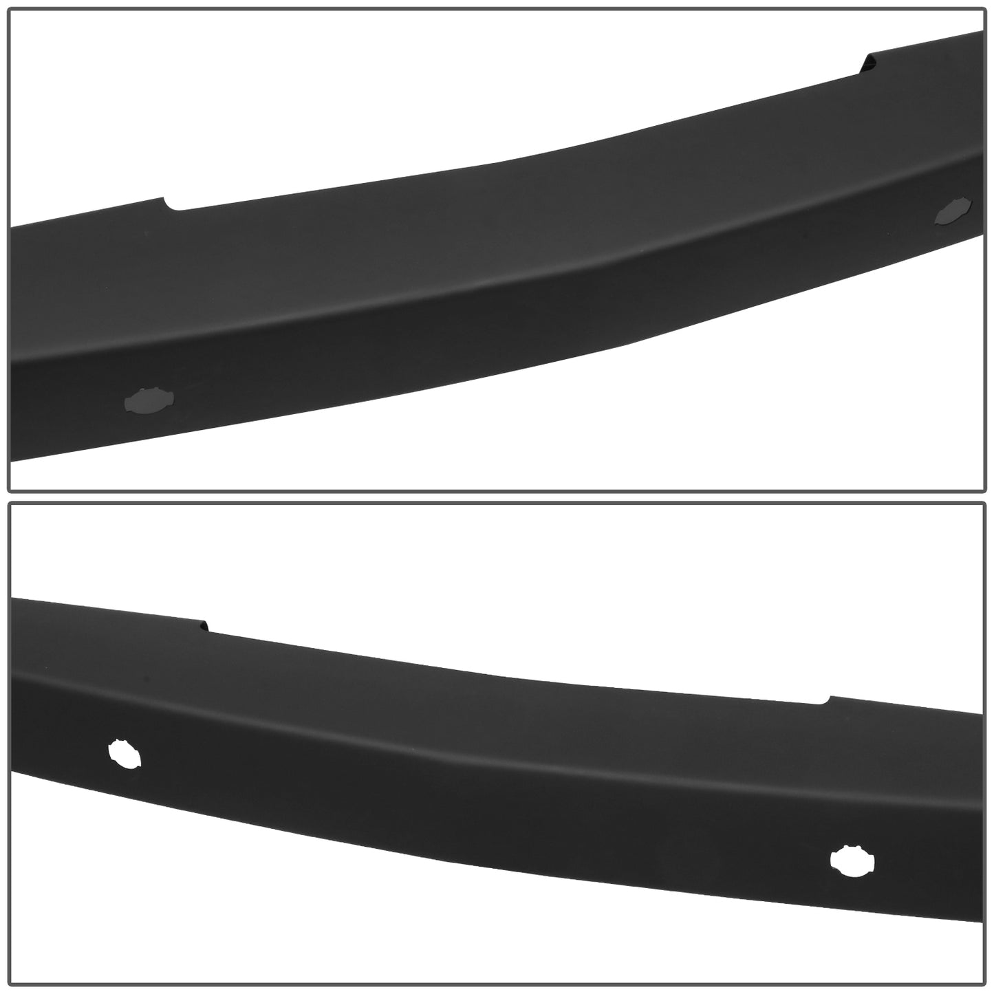 DEFENSA 16-18 CHEVY SILVERADO 1500 FRONT BUMPER FACE BAR - W/ FOG LIGHT CUT OUT, W/ SENSOR HOLE, BLACK