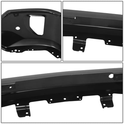 DEFENSA 16-18 CHEVY SILVERADO 1500 FRONT BUMPER FACE BAR - W/ FOG LIGHT CUT OUT, W/ SENSOR HOLE, BLACK