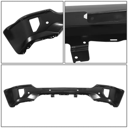 DEFENSA 16-18 CHEVY SILVERADO 1500 FRONT BUMPER FACE BAR - W/ FOG LIGHT CUT OUT, W/ SENSOR HOLE, BLACK