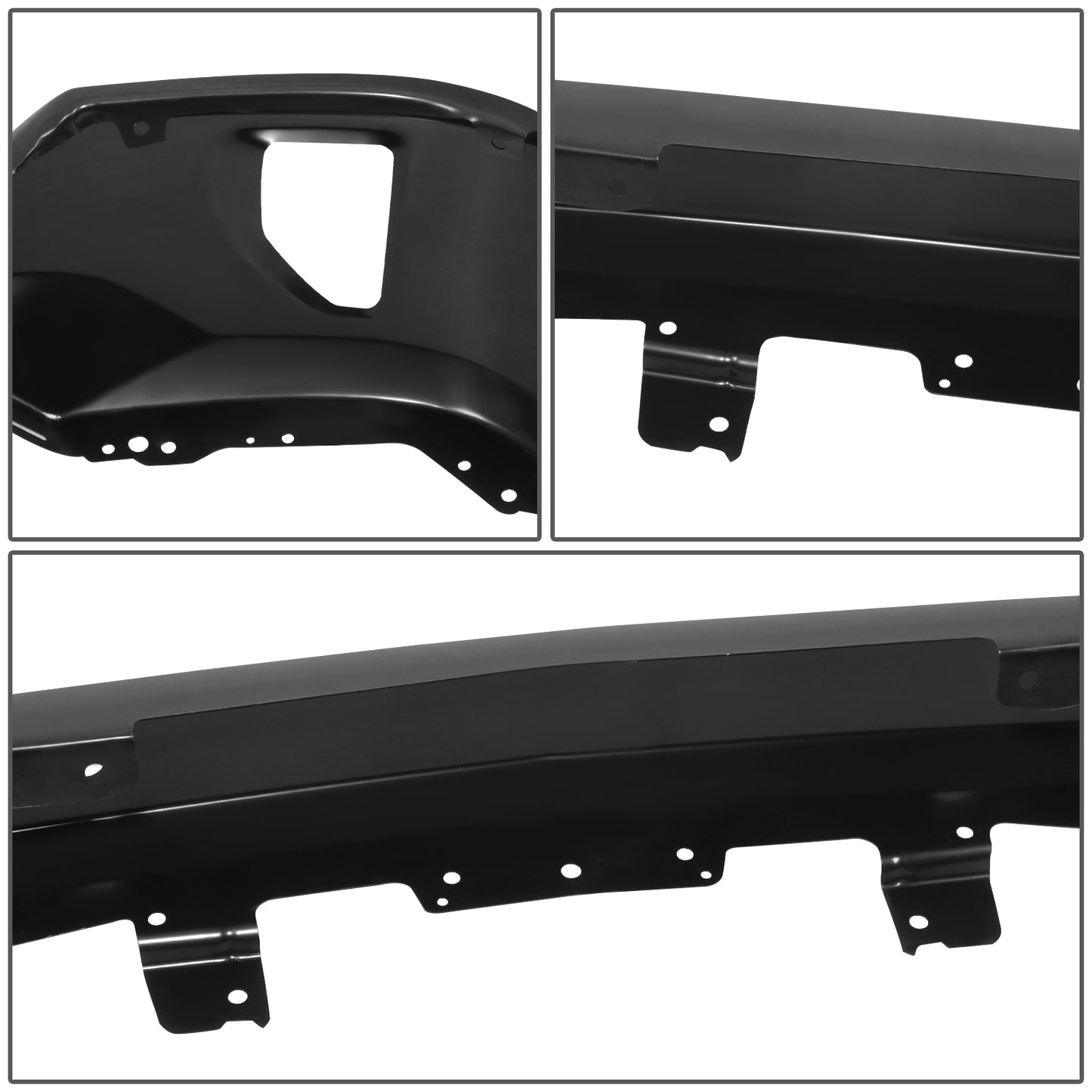 DEFENSA 16-18 CHEVROLET SILVERADO 1500 / 19 CHEVROLET SILVERADO 1500 LD - WITHOUT PARKING SENSOR HOLES & WITH FOG LIGHT CUTOUTS - BLACK