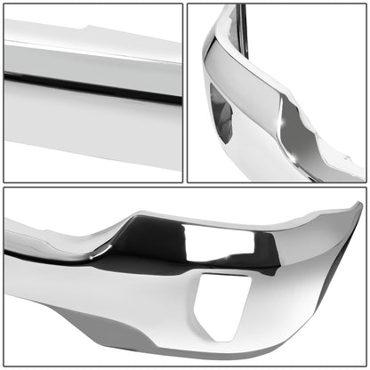 DEFENSA 16-18 CHEVROLET SILVERADO 1500 / 19 CHEVROLET SILVERADO 1500 LD - WITHOUT PARKING SENSOR HOLES & WITH FOG LIGHT CUTOUTS - CHROME