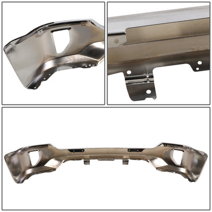 DEFENSA 16-18 CHEVROLET SILVERADO 1500 / 19 CHEVROLET SILVERADO 1500 LD - WITHOUT PARKING SENSOR HOLES & WITH FOG LIGHT CUTOUTS - CHROME