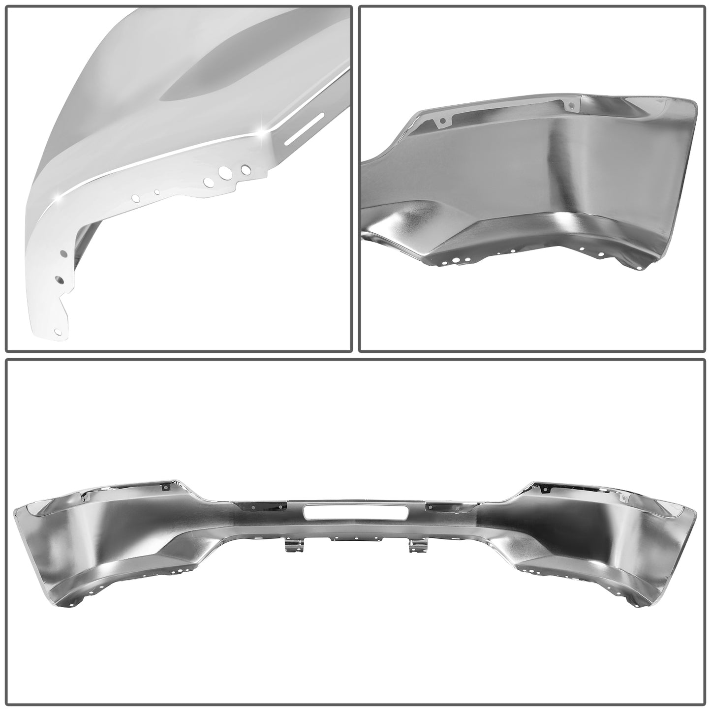 DEFENSA CHEVY CHEVROLET SILVERADO 1500 84029812-PFM ,CHROME,WITHOUT  SENSOR HOLE, WITHOUT FOGLIGHT
