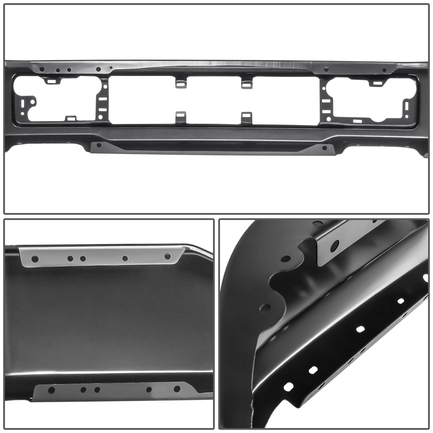 DEFENSA 18-20 FORD F-150, XL MODELS WITHOUT FRONT FOG LIGHT CUTOUTS - BLACK