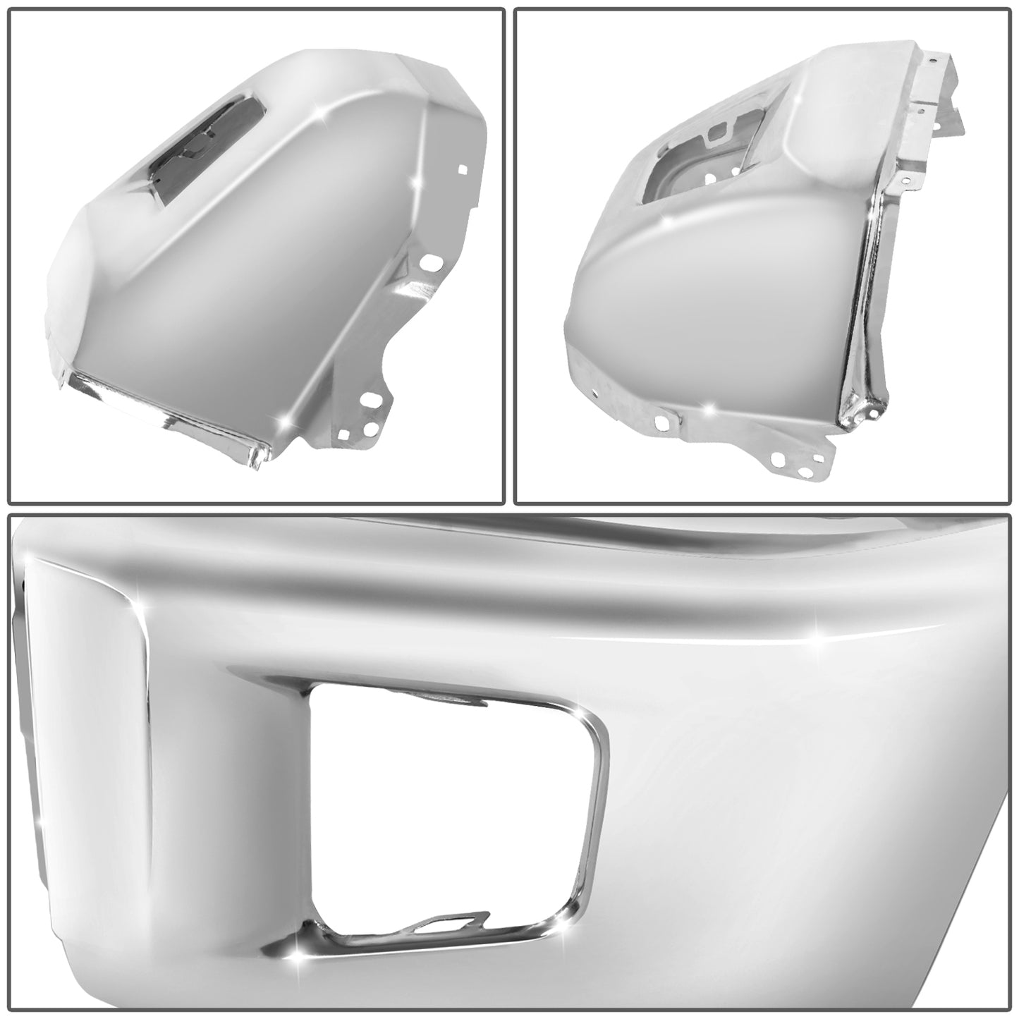 DEFENSA 14-21 TOYOTA TUNDRA ,CHROME,WITHOUT SENSOR HOLE - CHROME