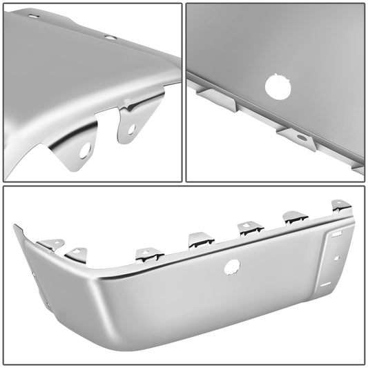 DEFENSA 07-13 CHEVROLET SILVERADO 1500 / GMC SIERRA 1500, 07-14 CHEVROLET SILVERADO 2500 HD, 3500 HD / GMC SIERRA 2500 HD 3500 HD, FITS FLEETSIDE MODELS ONLY WITH PARKING SENSOR HOLES - CHROME - LEFT
