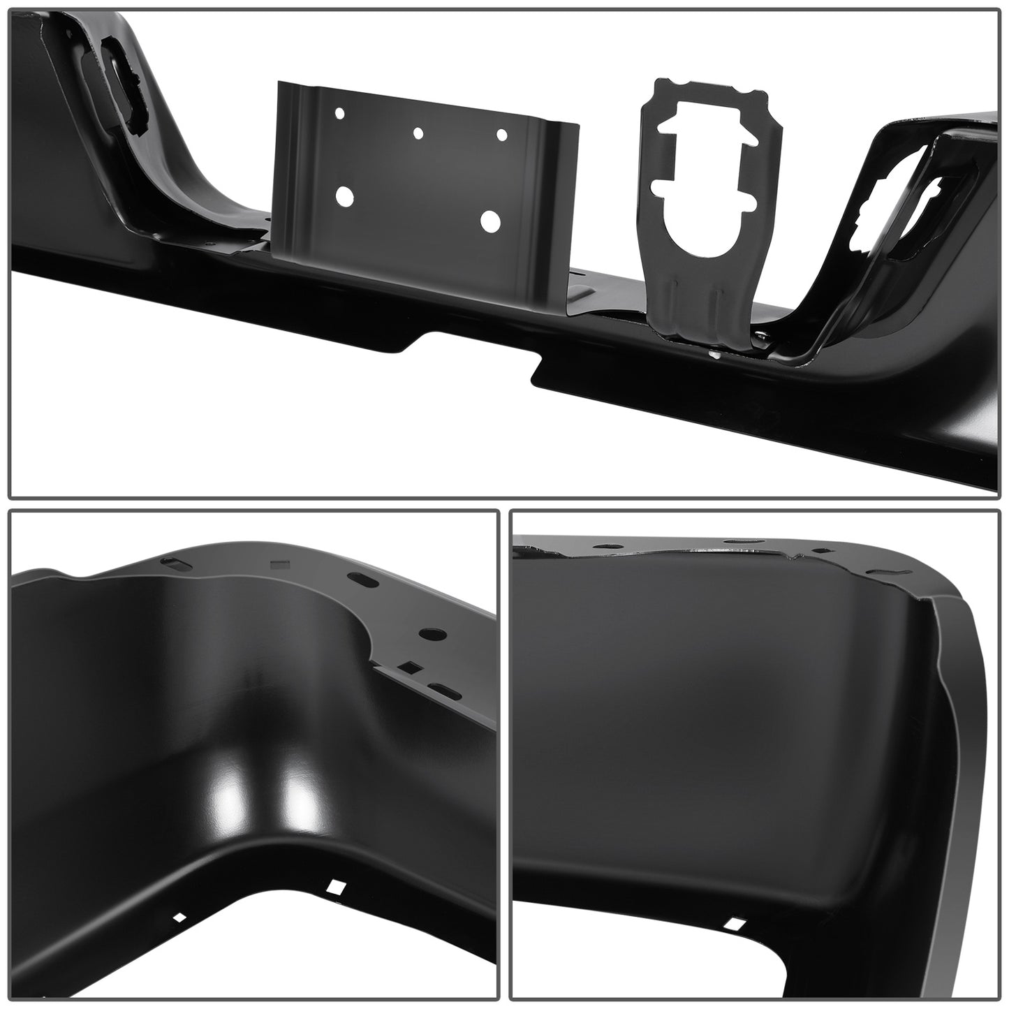 DEFENSA 09-10 DODGE RAM 1500 / 09-10 DODGE RAM 2500 / 09-10 DODGE RAM 3500 / 11-18 RAM 1500 / 19-24 RAM 1500 CLASSIC / 11-18 RAM 2500 / 11-18 RAM 3500 - WITHOUT DUAL EXHAUST - WITHOUT PARK ASSIST - BLACK