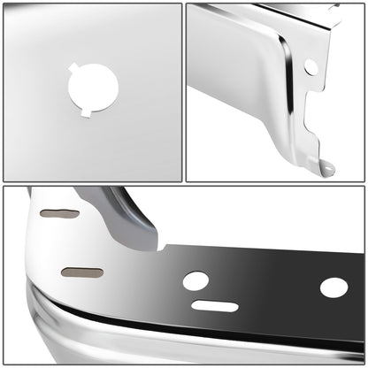 DEFENSA 09-14 FORD F-150, FITS FLEETSIDE MODELS ONLY WITH PARKING SENSOR HOLES - CHROME - LEFT