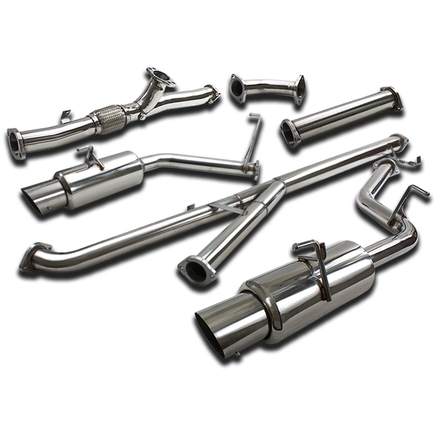 TUBERIA CATBACK CATBACK - 91-99 MITSUBISHI 3000GT VR-4 GTO - DUAL TIP - STAINLESS STEEL
