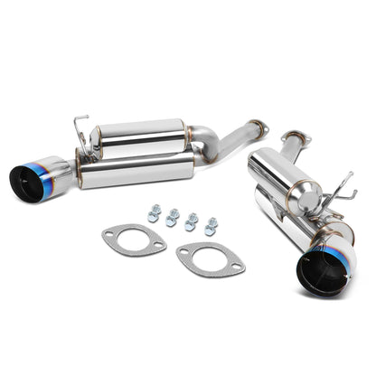 TUBERIA CATBACK AXELBACK - 03-09 NISSAN 350Z Z33/G35 V35 - DUAL BURNT TIP - STAINLESS STEEL