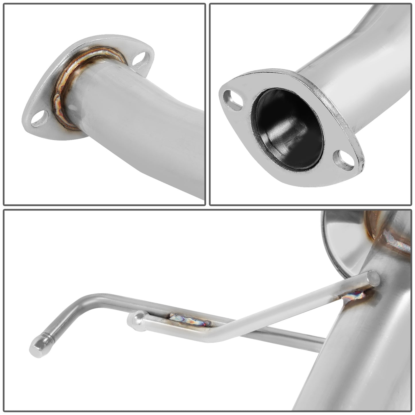 TUBERIA CATBACK AXELBACK - 03-09 NISSAN 350Z Z33/G35 V35 - DUAL BURNT TIP - STAINLESS STEEL