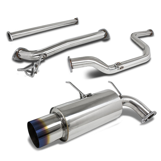 TUBERIA CATBACK CATBACK - 90-93 ACURA INTEGRA GS/RS - 2-DOOR - SINGLE BURNT TIP - STAINLESS STEEL