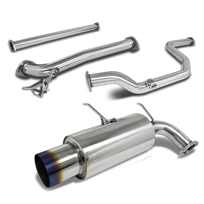 TUBERIA CATBACK CATBACK - 90-93 ACURA INTEGRA GS/RS - 2-DOOR - SINGLE BURNT TIP - STAINLESS STEEL