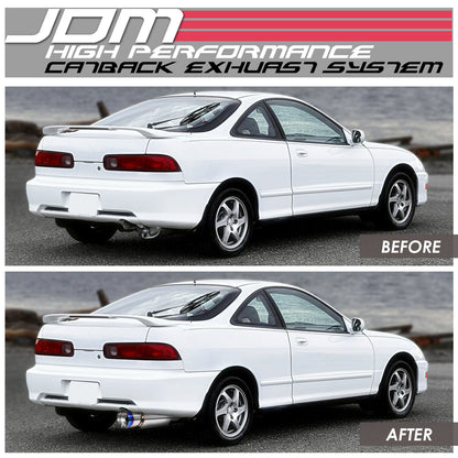 TUBERIA CATBACK CATBACK - 94-01 ACURA INTEGRA 2DOOR GSR - SINGLE BURNT TIP - STAINLESS STEEL