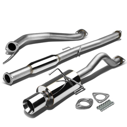 TUBERIA CATBACK CATBACK - 94-01 ACURA INTEGRA 2DR GSR - SINGLE ROLLED TIP - STAINLESS STEEL