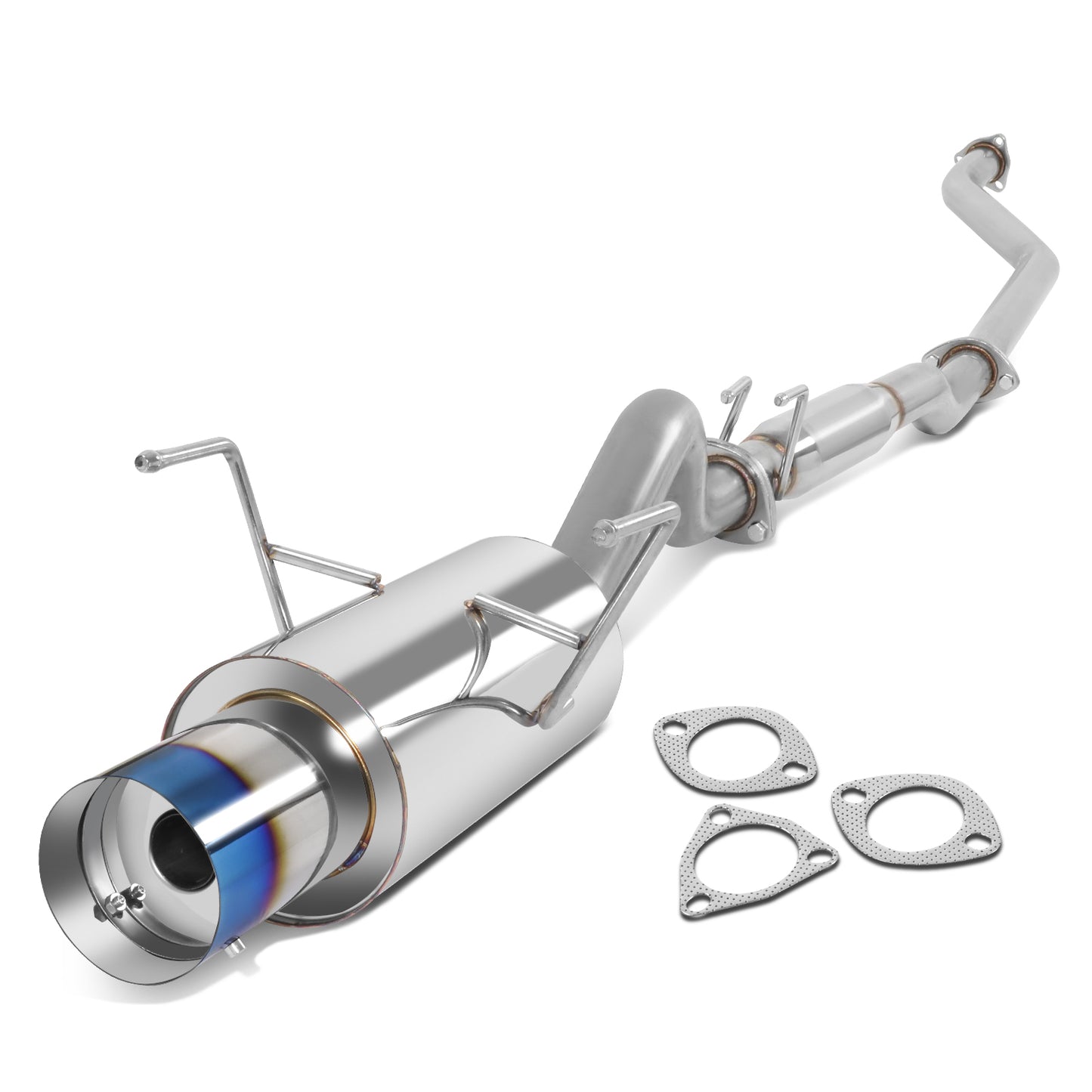 TUBERIA CATBACK CATBACK - 02-06 ACURA RSX NON-S SYSTEM - SINGLE BURNT TIP - STAINLESS STEEL