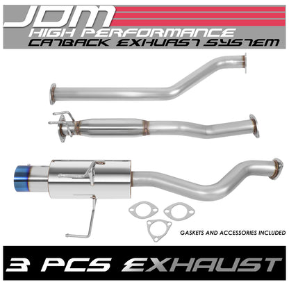 TUBERIA CATBACK CATBACK - 02-06 ACURA RSX NON-S SYSTEM - SINGLE BURNT TIP - STAINLESS STEEL