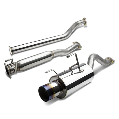TUBERIA CATBACK CATBACK - 02-06 ACURA RSX TYPE-S - SINGLE BURNT TIP - STAINLESS STEEL