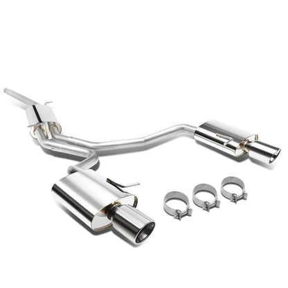 TUBERIA CATBACK CATBACK - 02-05 AUDI A4 SEDAN / COUPE 1.8L, 2.0L TURBO FWD - DOUBLE ROLLED TIP - STAINLESS STEEL