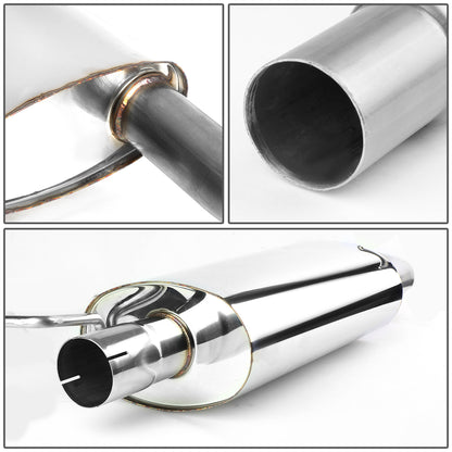 TUBERIA CATBACK CATBACK - 02-05 AUDI A4 SEDAN / COUPE 1.8L, 2.0L TURBO FWD - DOUBLE ROLLED TIP - STAINLESS STEEL