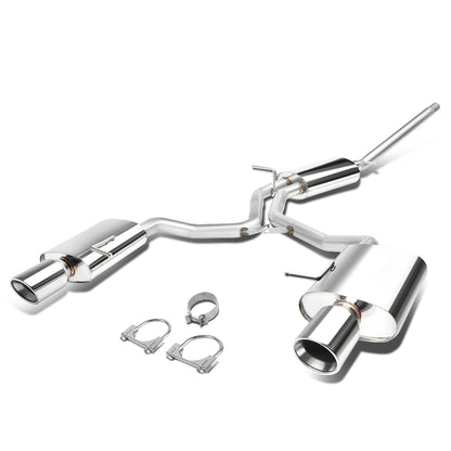 TUBERIA CATBACK CATBACK - 06-09 AUDI A4 SEDAN / COUPE 2.0L TURBO FWD - DOUBLE ROLLED TIP - STAINLESS STEEL