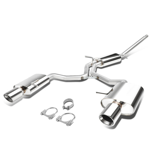 TUBERIA CATBACK CATBACK - 06-09 AUDI A4 SEDAN / COUPE 2.0L TURBO FWD - DOUBLE ROLLED TIP - STAINLESS STEEL