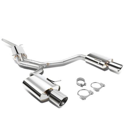 TUBERIA CATBACK CATBACK - 06-09 AUDI A4 SEDAN / COUPE 2.0L TURBO FWD - DOUBLE ROLLED TIP - STAINLESS STEEL