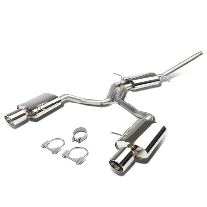TUBERIA CATBACK CATBACK - 06-09 AUDI A4 SEDAN / COUPE 2.0L TURBO FWD - DOUBLE ROLLED TIP - STAINLESS STEEL