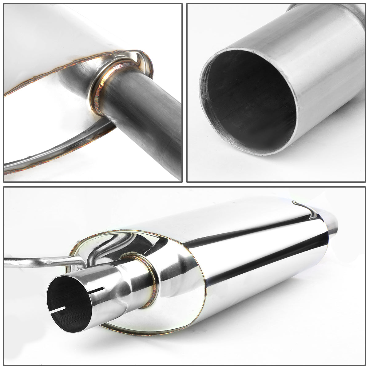 TUBERIA CATBACK CATBACK - 06-09 AUDI A4 SEDAN / COUPE 2.0L TURBO FWD - DOUBLE ROLLED TIP - STAINLESS STEEL