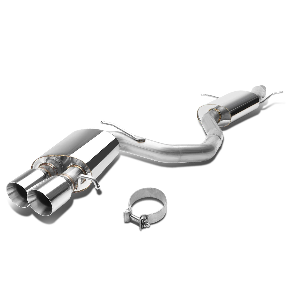 TUBERIA CATBACK CATBACK - 09-16 AUDI A4 SEDAN / WAGON 2.0L TURBO FWD - DOUBLE ROLLED TIP - STAINLESS STEEL