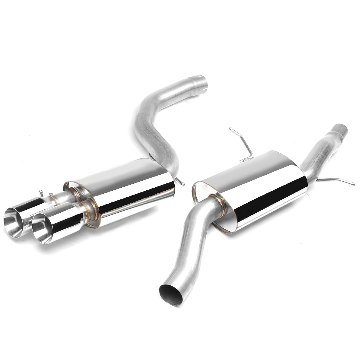 TUBERIA CATBACK CATBACK - 09-16 AUDI A4 SEDAN / WAGON 2.0L TURBO FWD - DOUBLE ROLLED TIP - STAINLESS STEEL