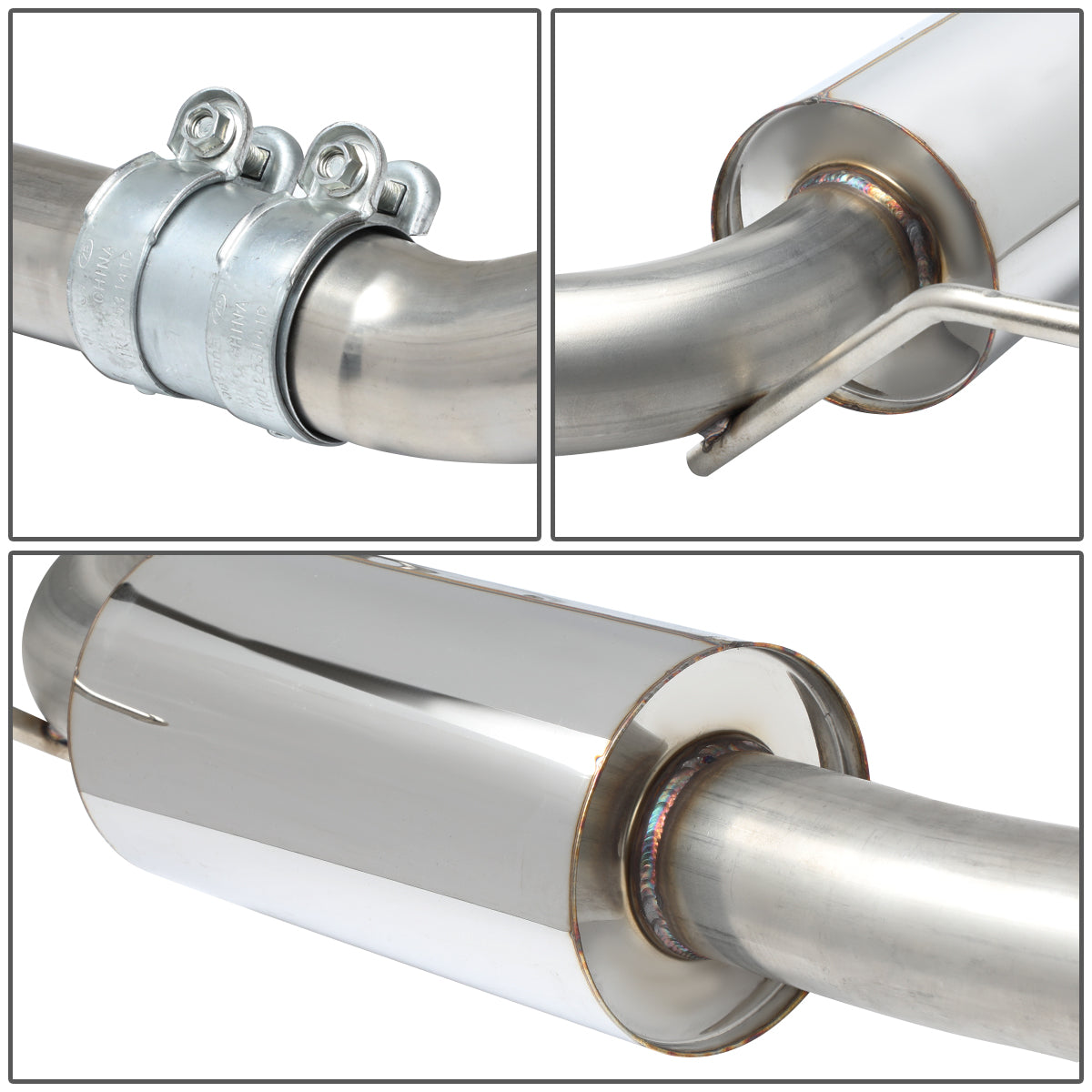 TUBERIA CATBACK CATBACK - 09-16 AUDI S4 SEDAN / BREAK 2.0L TURBO FWD - DUAL ROLLED TIP - STAINLESS STEEL