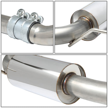 TUBERIA CATBACK CATBACK - 09-16 AUDI S4 SEDAN / BREAK 2.0L TURBO FWD - DUAL ROLLED TIP - STAINLESS STEEL