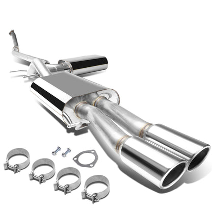 TUBERIA CATBACK CATBACK - 97-01 AUDI A4 SEDAN / WAGON 1.8L TURBO FWD - DOUBLE ROLLED TIP - STAINLESS STEEL