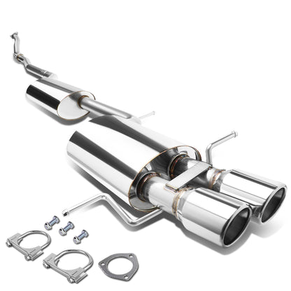 TUBERIA CATBACK CATBACK - 97-01 AUDI A4 QUATTRO SEDAN / WAGON 1.8L TURBO AWD - DOUBLE ROLLED TIP - STAINLESS STEEL