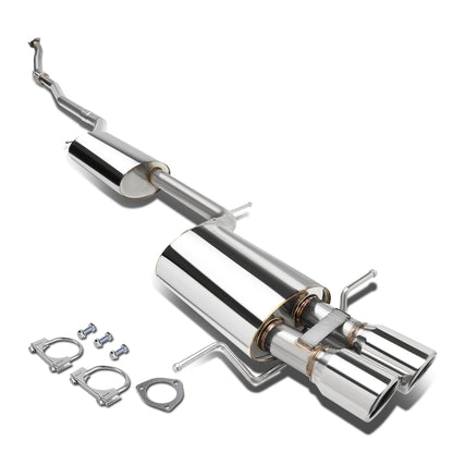 TUBERIA CATBACK CATBACK - 97-01 AUDI A4 QUATTRO SEDAN / WAGON 1.8L TURBO AWD - DOUBLE ROLLED TIP - STAINLESS STEEL